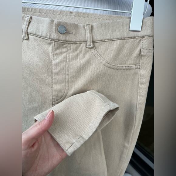 ☘️ Uniqlo Heattech Stretchy Leggings/ Jeggings in Cream/ Beige/ Eggshell C… - Picture 7 of 12